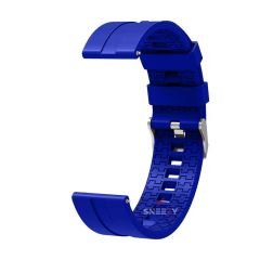 Haylou Solar LS05 – RS3 LS04 – RT LS05S 22mm Uyumlu NovaGT Supreme Silikon Kordon Mavi Koyu