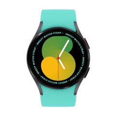 Samsung Galaxy Watch 4 5 Pro 40 42 44 45 46mm Uyumlu Orjinal Tasarım Kavisli PureLux Silikon Kordon Turkuaz