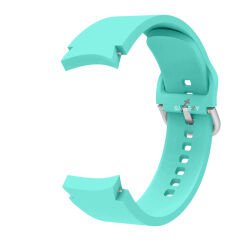 Samsung Galaxy Watch 4 5 Pro 40 42 44 45 46mm Uyumlu Orjinal Tasarım Kavisli PureLux Silikon Kordon Turkuaz