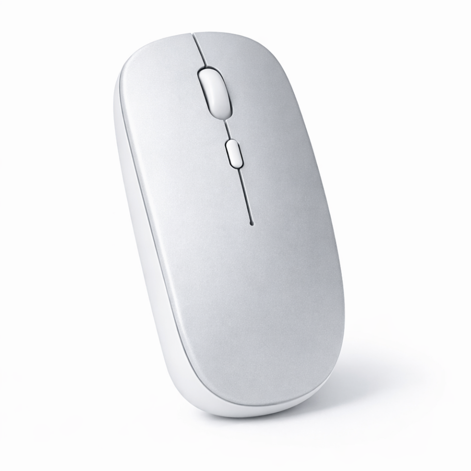 Tüm Cihazlara Uyumlu Bluetooth Mouse Şarjlı Batarya USB Dongle ve Şarj Kablosu Dahil