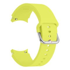 Samsung Galaxy Watch 4 5 Pro 40 42 44 45 46mm Uyumlu Orjinal Tasarım Kavisli PureLux Silikon Kordon Sarı