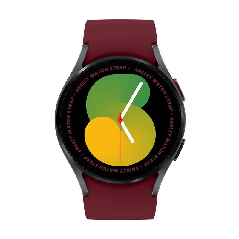Samsung Galaxy Watch 4 5 Pro 40 42 44 45 46mm Uyumlu Orjinal Tasarım Kavisli PureLux Silikon Kordon Mürdüm
