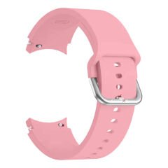 Samsung Galaxy Watch 4 5 Pro 40 42 44 45 46mm Uyumlu Orjinal Tasarım Kavisli PureLux Silikon Kordon Pembe
