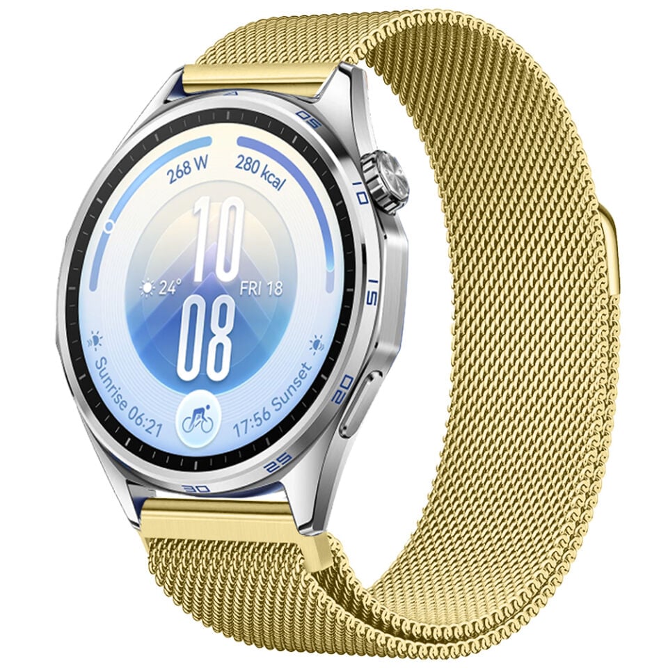 Huawei Watch GT7 46mm Uyumlu Manyetik Milanese Loop Metal Kordon