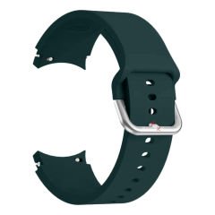 Samsung Galaxy Watch 4 5 Pro 40 42 44 45 46mm Uyumlu Orjinal Tasarım Kavisli PureLux Silikon Kordon Koyu Yeşil