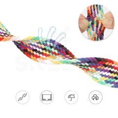 Sneezy Huawei Watch 3 Elite-Classi 46mm-Watch 3 Pro-Elite 22mm FiberLink Manyetik Tokalı Örgü Kordon Haki - Haki