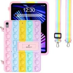 iPad Mini 6.7. Nesil Tam Uyumlu Glow Desenli Standlı Askılı Popit Tablet Kılıfı