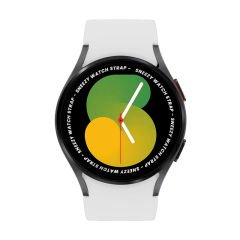 Samsung Galaxy Watch 4 5 Pro 40 42 44 45 46mm Uyumlu Orjinal Tasarım Kavisli PureLux Silikon Kordon Beyaz