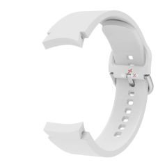 Samsung Galaxy Watch 4 5 Pro 40 42 44 45 46mm Uyumlu Orjinal Tasarım Kavisli PureLux Silikon Kordon Beyaz
