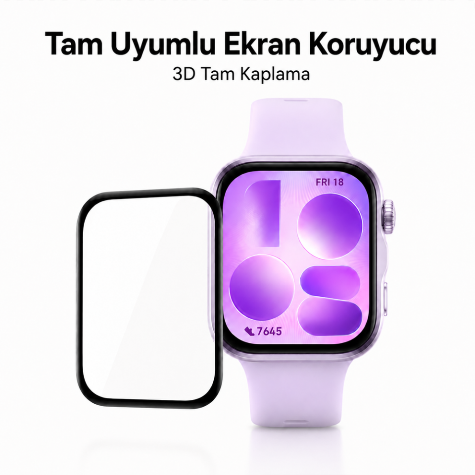 Huawei Watch Fit 5 Ekran Koruyucu Polymer Temperli Nano 0.5 mm Watch Ekran Koruyucu