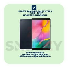 Samsung Galaxy Tab A SM-T510/515 10.1 İnç Tam Uyumlu Glow Desenli Standlı Askılı Popit Tablet Kılıfı
