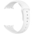 Samsung Galaxy Watch 8 44mm 40mm İle Uyumlu Klasik PureLux Soft Silikon Kordon Beyaz