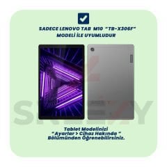 Lenovo Tab M10 HD (2.Nesil) X306F  Tam Uyumlu Glow Desenli Standlı Askılı Popit Tablet Kılıfı