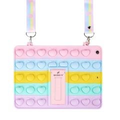 Lenovo Tab M10 HD (2.Nesil) X306F  Tam Uyumlu Glow Desenli Standlı Askılı Popit Tablet Kılıfı