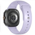 Samsung Galaxy Watch 8 44mm 40mm İle Uyumlu Klasik PureLux Soft Silikon Kordon Lila