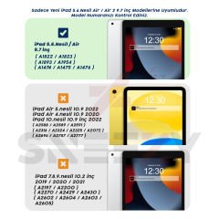 Apple iPad Air 1 9.7 İnç Uyumlu StyleTech Bluetooth Klavyeli Çok Yönlü Kılıf