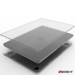 MacBook Air 13.6 İnç Kılıf M3-M2 / A3113-A2681, için Dayanıklı Koruyucu Mat Plastik Sert Kılıf Şeffaf-Set2