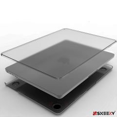 MacBook Air 13.6 İnç Kılıf M3-M2 / A3113-A2681, için Dayanıklı Koruyucu Mat Plastik Sert Kılıf Siyah-Set3