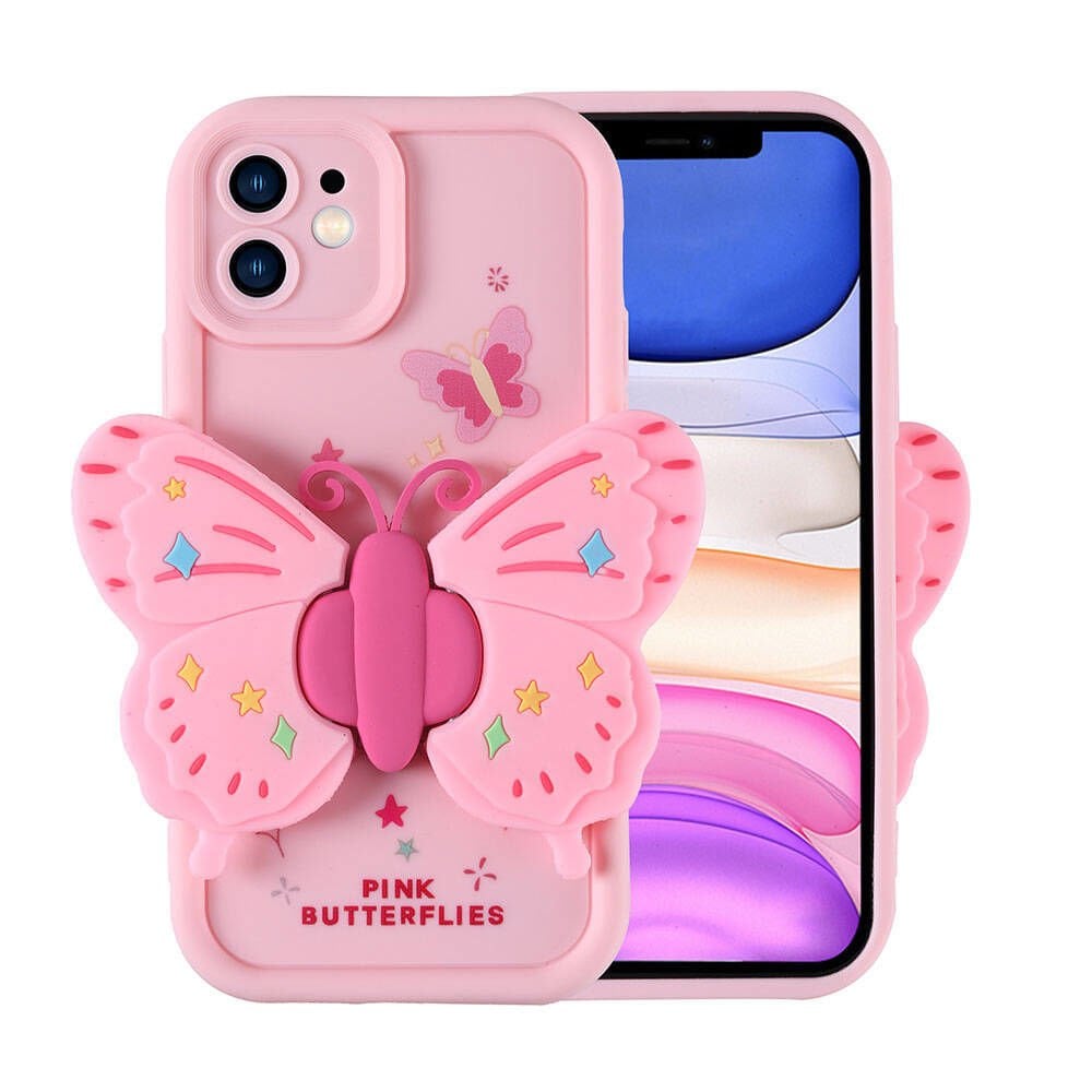 Apple iPhone 11 Kılıf Kamera Korumalı Figür Tasarımlı Glam Kapak