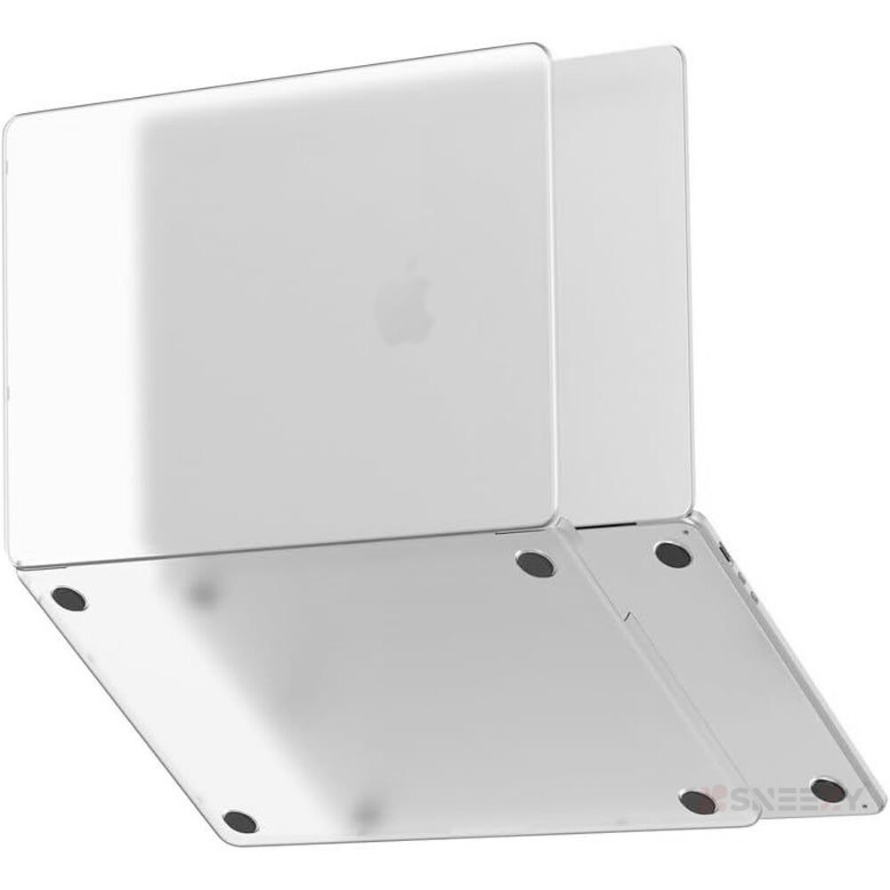 MacBook Pro 14.2 İnç Kılıf M1-M2-M3 A2442-A2779-A2992 için Dayanıklı Koruyucu Mat Plastik Sert Kılıf Şeffaf - Şeffaf