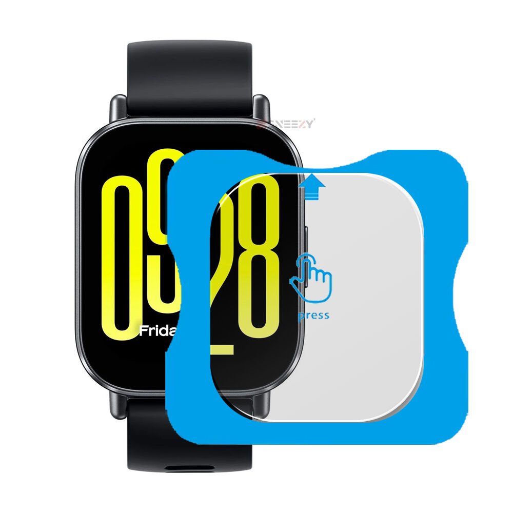 Redmi Watch 5 Active Uyumlu Kolay Takılabilir Takma Aparatlı Temperli Cam Ekran Koruyucu