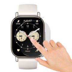 Redmi Watch 5 Lite Uyumlu Kolay Takılabilir Takma Aparatlı Temperli Cam Ekran Koruyucu