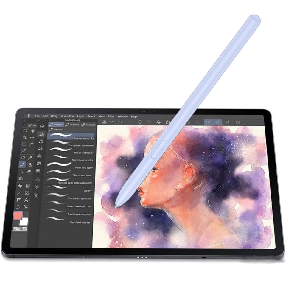 Samsung Galaxy Tab S9 Fe Plus S9 Plus S9 Ultra S9 Fe Uyumlu Spen Stylus Tablet Kalemi Yedek Uç Seti Mavi