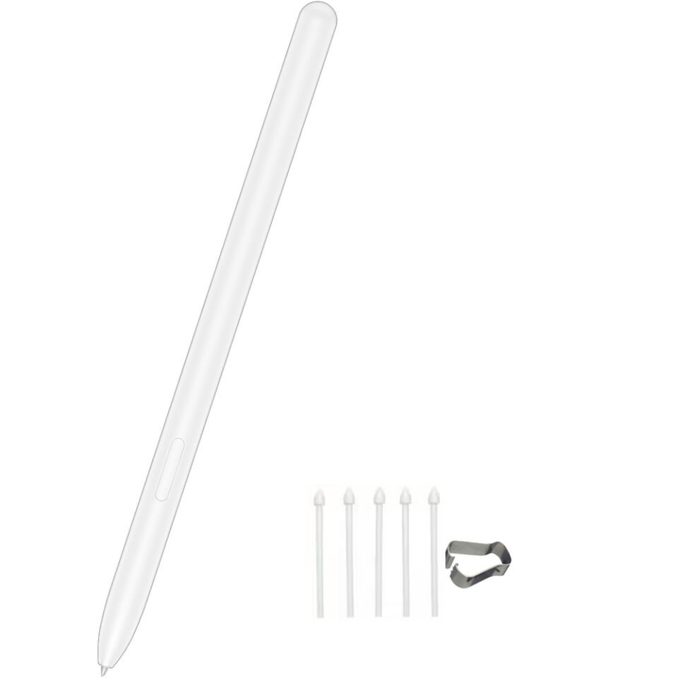 Samsung Galaxy Tab S9 Fe Plus S9 Plus S9 Ultra S9 Fe Uyumlu Spen Stylus Tablet Kalemi Yedek Uç Seti Beyaz