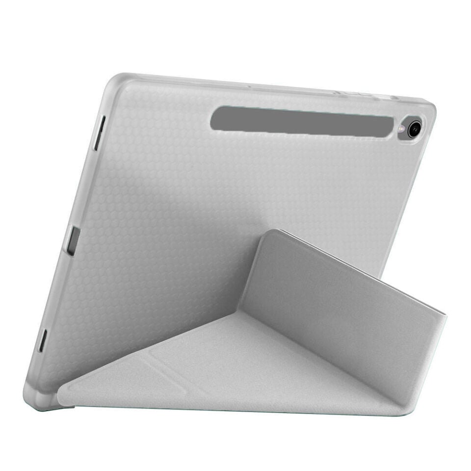 Samsung Galaxy Tab S9 11 Inc SM-X710 Üçgen Katlanabilir Kalemlikli Yatay Dikey Standlı Kılıf