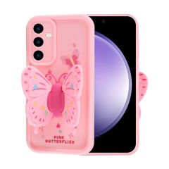 Samsung Galaxy S23 FE Kılıf Kamera Korumalı Figür Tasarımlı Glam Kapak