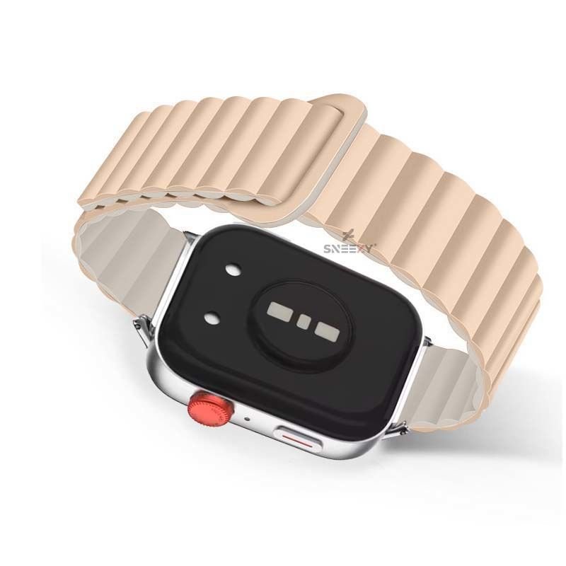 Redmi Watch 5 Active Redmi 5 Lite Uyumlu Kordon Harmony Duo Magnetik Silikon Kordon Starlight