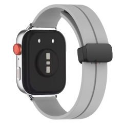 Redmi Watch 5 Active Redmi 5 Lite Uyumlu Kordon Kordon Manyetik Tokalı Yumuşak Soft Silikon Kordon Gri