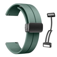 Redmi Watch 5 Active Redmi 5 Lite Uyumlu Kordon Kordon Manyetik Tokalı Yumuşak Soft Silikon Kordon Haki