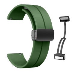Redmi Watch 5 Active Redmi 5 Lite Uyumlu Kordon Kordon Manyetik Tokalı Yumuşak Soft Silikon Kordon Koyu Yeşil