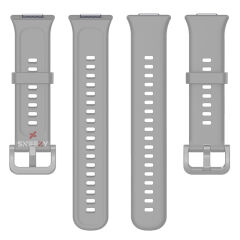 Huawei Watch Fit 2 Uyumlu PureLux Tam Uyumlu Silikon Kordon Gri