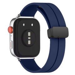 Redmi Watch 5 Active Redmi 5 Lite Uyumlu Kordon Kordon Manyetik Tokalı Yumuşak Soft Silikon Kordon Lacivert