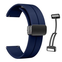 Redmi Watch 5 Active Redmi 5 Lite Uyumlu Kordon Kordon Manyetik Tokalı Yumuşak Soft Silikon Kordon Lacivert