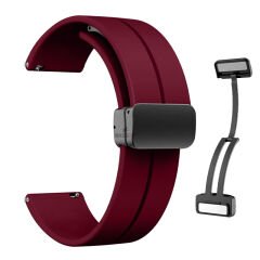 Redmi Watch 5 Active Redmi 5 Lite Uyumlu Kordon Kordon Manyetik Tokalı Yumuşak Soft Silikon Kordon Mürdüm