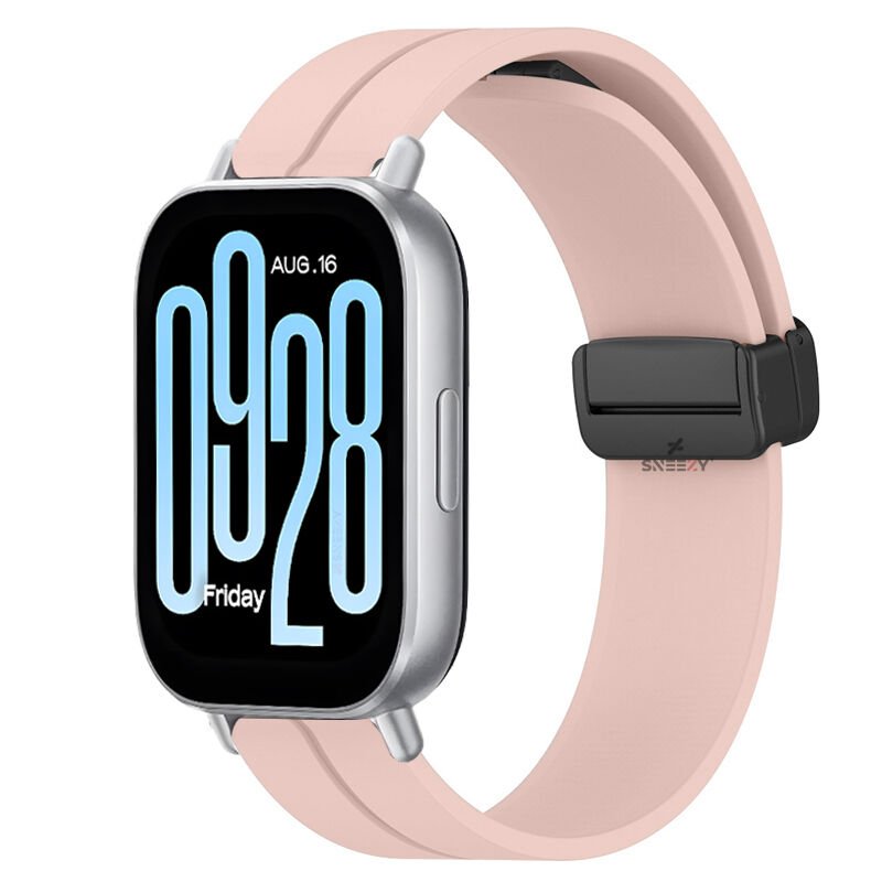 Redmi Watch 5 Active Redmi 5 Lite Uyumlu Kordon Kordon Manyetik Tokalı Yumuşak Soft Silikon Kordon Pudra