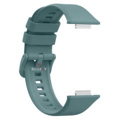 Huawei Watch Fit 2 Uyumlu PureLux Tam Uyumlu Silikon Kordon Haki