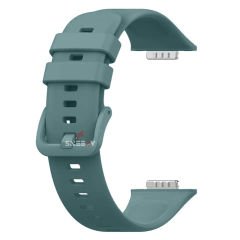 Huawei Watch Fit 2 Uyumlu PureLux Tam Uyumlu Silikon Kordon Haki