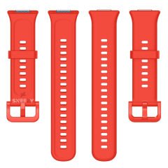 Huawei Watch Fit 2 Uyumlu PureLux Tam Uyumlu Silikon Kordon Kırmızı