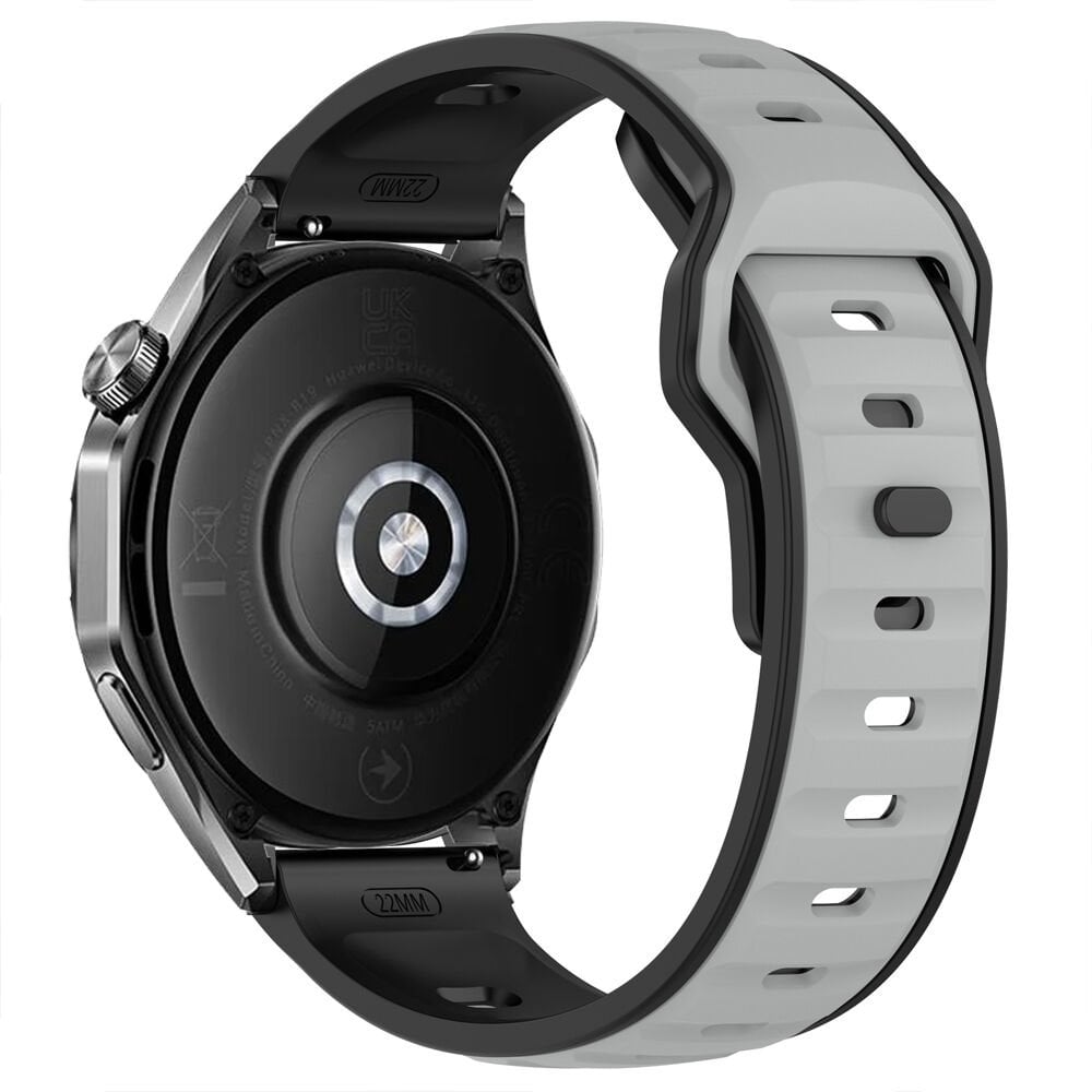 Huawei Watch GT5 Pro 46mm İle Uyumlu Çift Renkli Spor Silikon Kordon Nefes Alabilir Konforlu