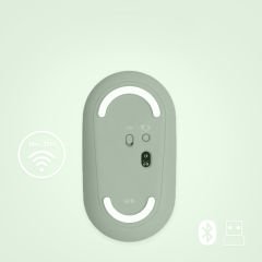 Tüm Android Ve Smart Tv Modelleriyle Uyumlu B220 50-092706 Sessiz Optik Kablosuz Mouse Pilli Yeşil