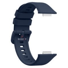 Huawei Watch Fit 2 Uyumlu PureLux Tam Uyumlu Silikon Kordon Lacivert