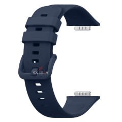 Huawei Watch Fit 2 Uyumlu PureLux Tam Uyumlu Silikon Kordon Lacivert