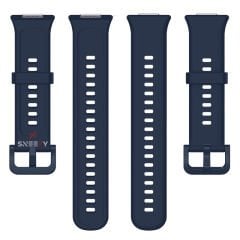 Huawei Watch Fit 2 Uyumlu PureLux Tam Uyumlu Silikon Kordon Lacivert