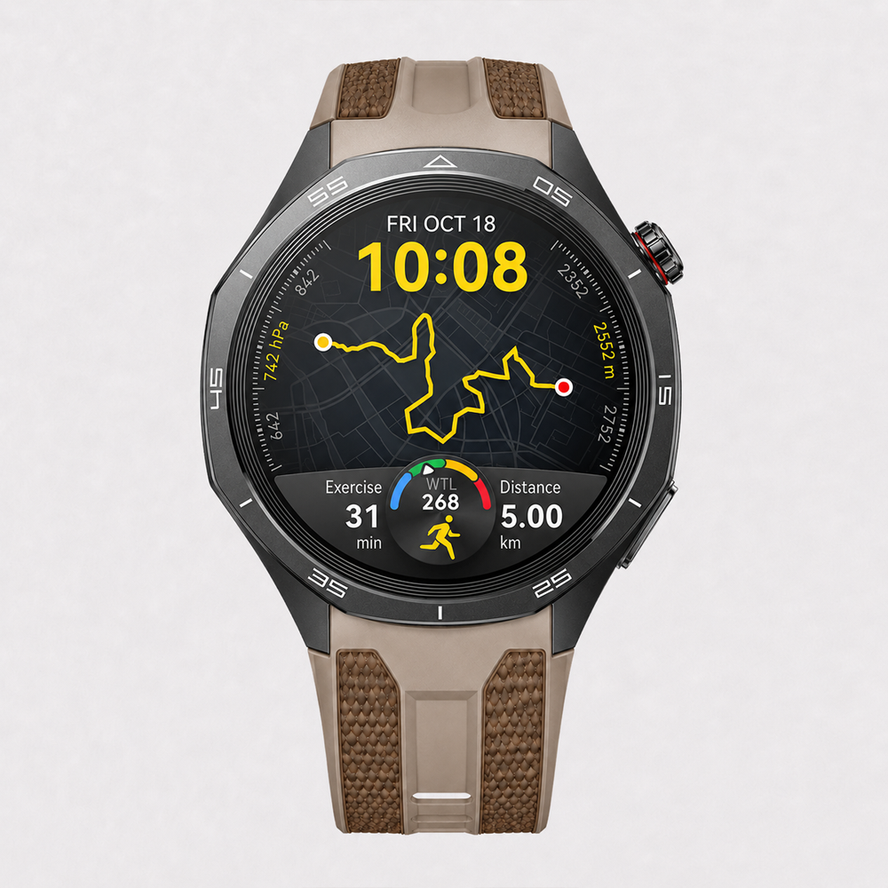 Huawei Watch GT 5 Pro 46mm Uyumlu 22mm Outdoor Tasarım Spor Silikon Kordon