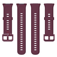 Huawei Watch Fit 2 Uyumlu PureLux Tam Uyumlu Silikon Kordon Mürdüm