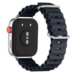 Redmi Watch 5 Active Redmi 5 Lite Uyumlu Kordon Kordon Ocean Tasarım Metal Toka Soft Silikon Kordon Midnight